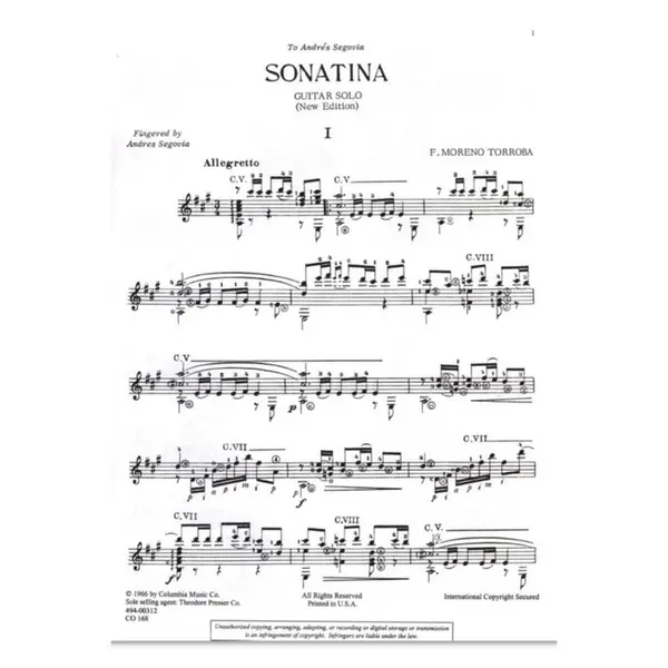 Sonatina (Guitar Solo)