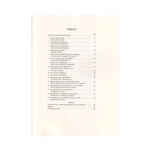 Norwegische Bauerntanze Slatter - Op.72 - Urtext