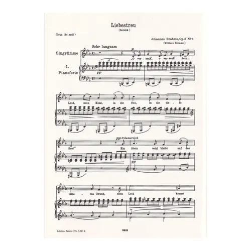 Lieder I (Mittler Stimme)