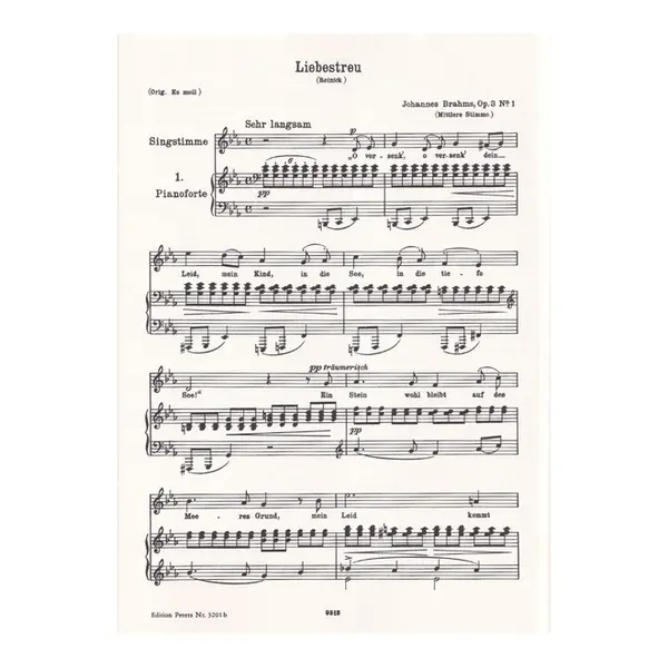 Lieder I (Mittler Stimme)