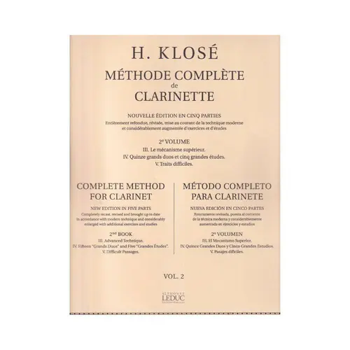 Methode Complete De Clarinette - Vol.2