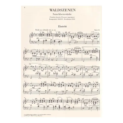 Forest Scenes Op.82  - Urtext