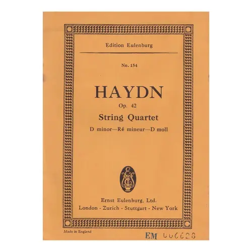 String Quartet D Minor  N.43 - Op.42 ( study score )