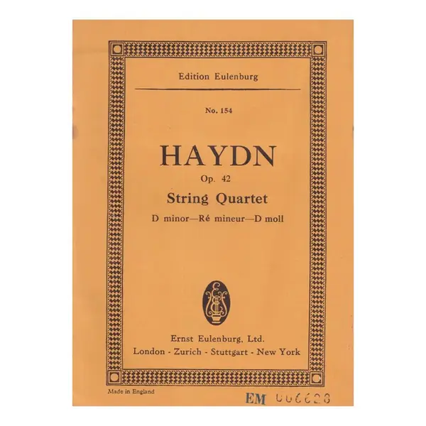 String Quartet D Minor  N.43 - Op.42 ( study score )