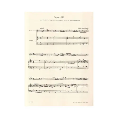 Sechs Sonaten Nach Bwv 525-530 - Vol. 2
