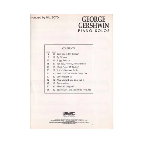 Piano Solos