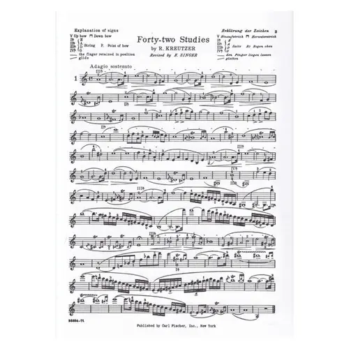 Forty-Two Studies For Violin