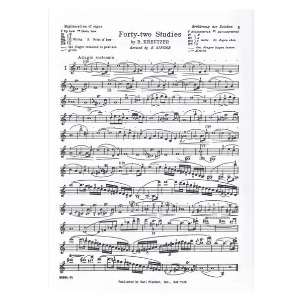 Forty-Two Studies For Violin