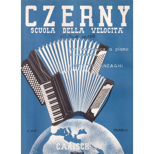 Scuola Della Velocità for fisarmonica a piano -  40 Studi Op.299, Volume 2