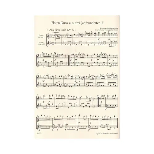 Flute duets from three Centuries II