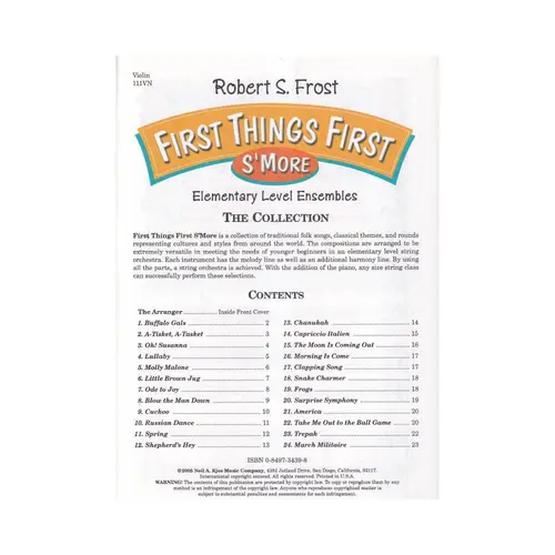 First Things First (S`More)