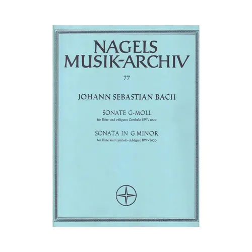 Sonate G Moll Fur Flote - Bwv 1020