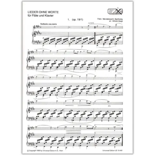 Songs Without Words - Flute And Piano