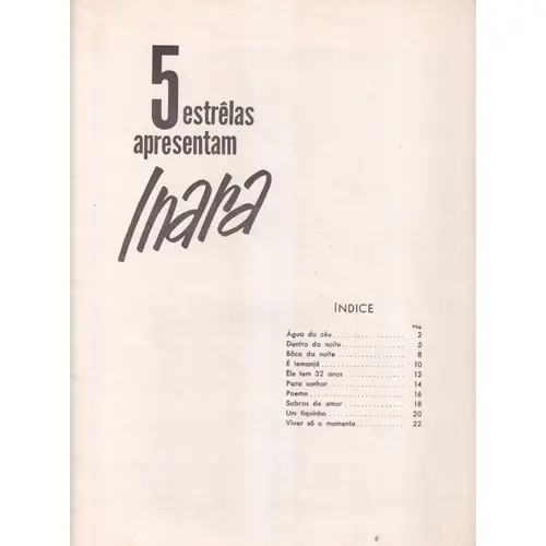 5 Estrelas Apresentam Inara  (Edição Antiga)