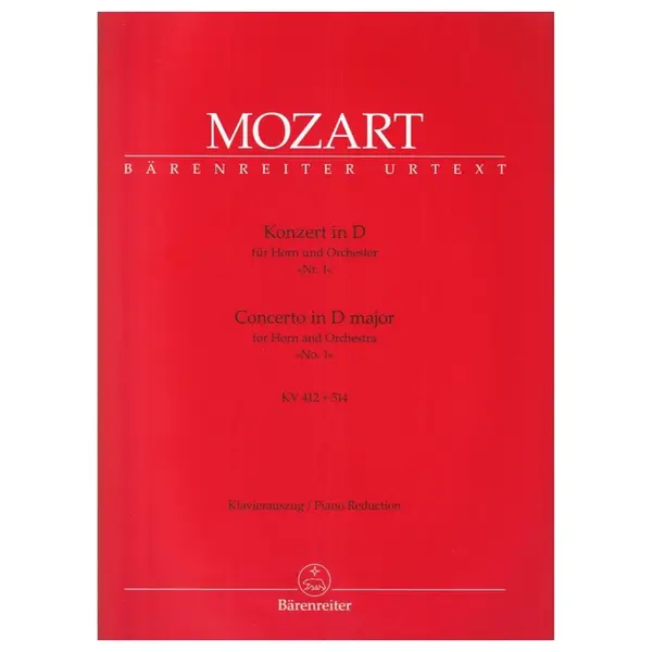 Concerto in D major for horn and orchestra N.1 - Kv 412 + 514