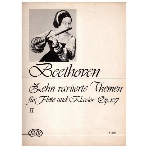 Zehn Variierte Themen fur flute und klavier - Op.107 vol.II
