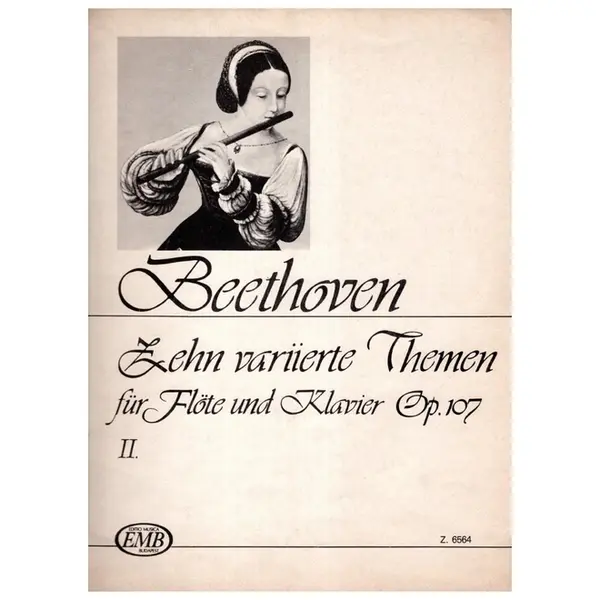 Zehn Variierte Themen fur flute und klavier - Op.107 vol.II