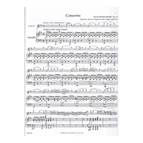 Concerto For Violin - Op.64