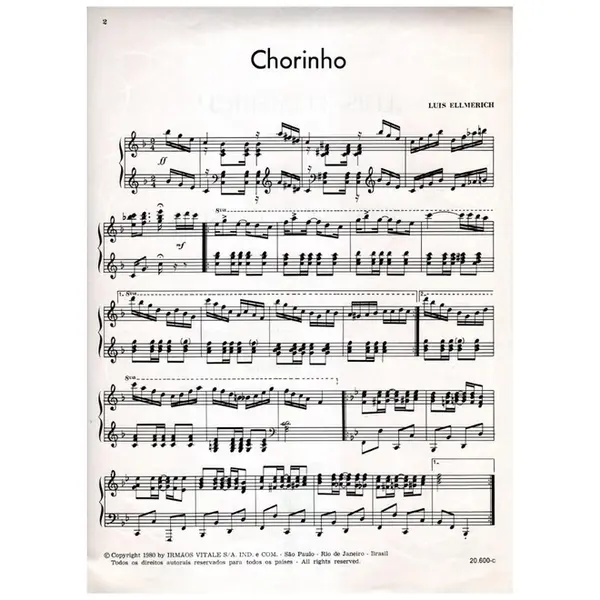 Chorinho Op.45 (Da Suite Pitoresca)