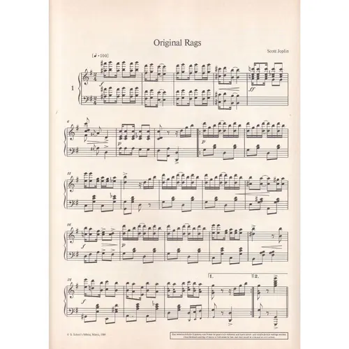 Joplin -  Schott Piano Collection