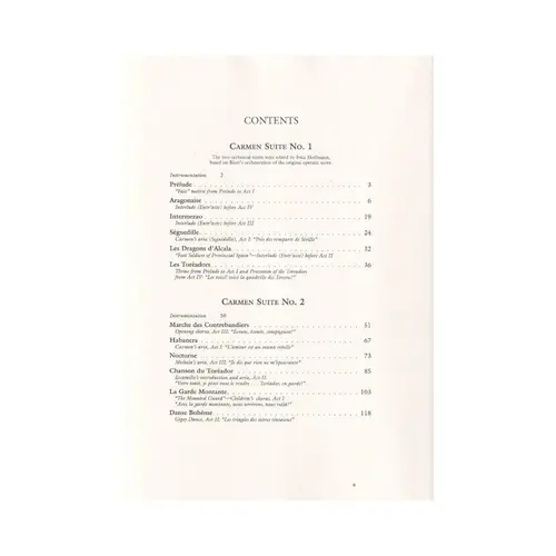 Carmen Suites N.1 And 2 In Full Score