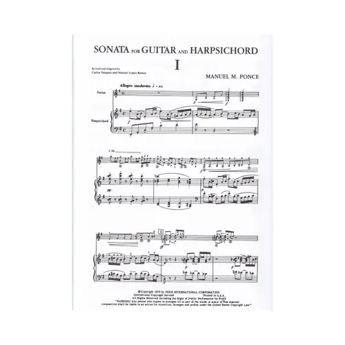 Sonata For Guitar And Harpsichord