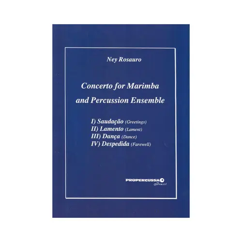 Concerto for Marimba and percussion ensemble (Score+Partes)