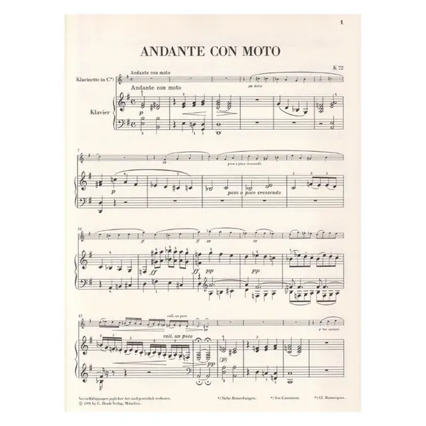 Early Character Pieces for Clarinet and Piano