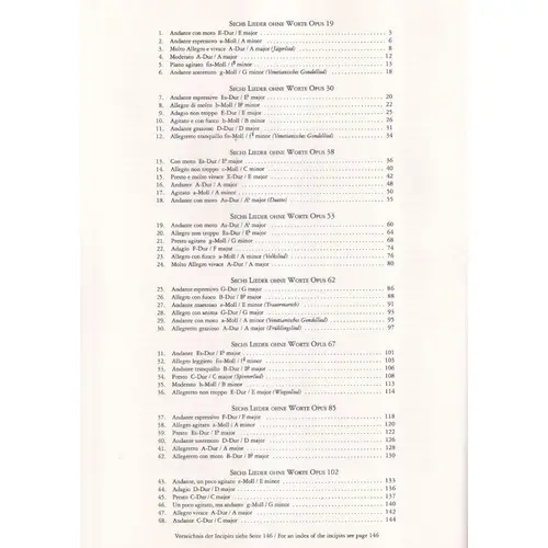 Songs Without Words (Piano Works I)