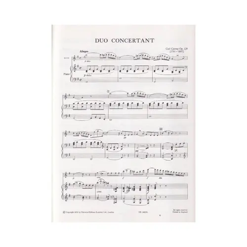 Duo Concertant Op.129 For Flute And Piano