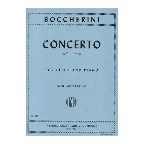 Concerto In Bb Major For Cello