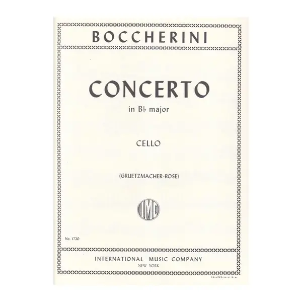 Concerto In Bb Major For Cello