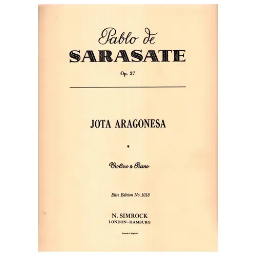 Jota Aragonesa op. 27 - violino e piano