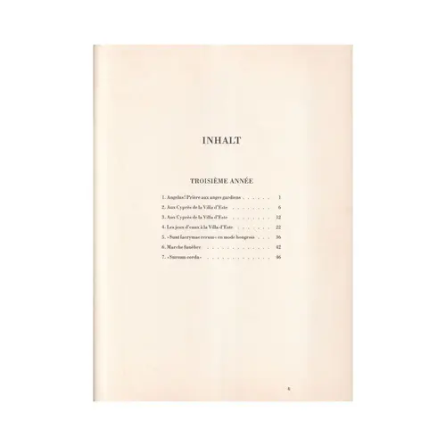 Annees De Pelerinage - Troisieme Annee - Urtext