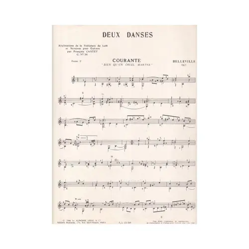 Deux Danses - Courante - Allemande