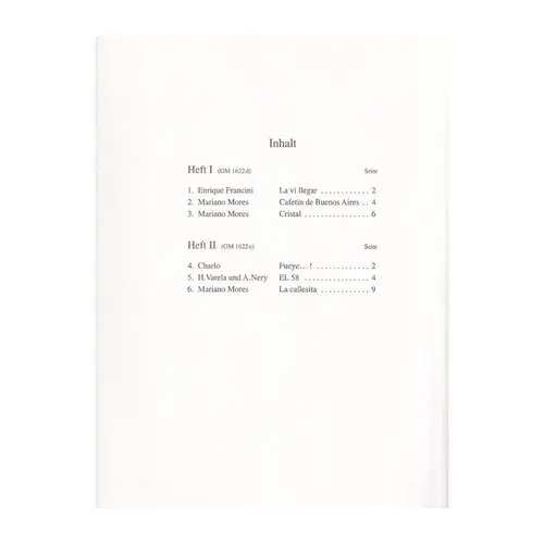 Sechs Argentinische Tangos - Vol.1  N.1-3