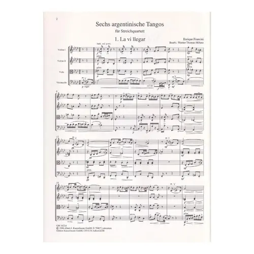 Sechs Argentinische Tangos - Vol.1  N.1-3