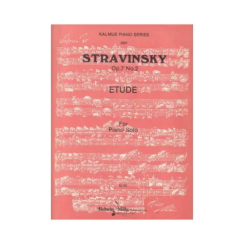 Etude for piano op. 7 n.2