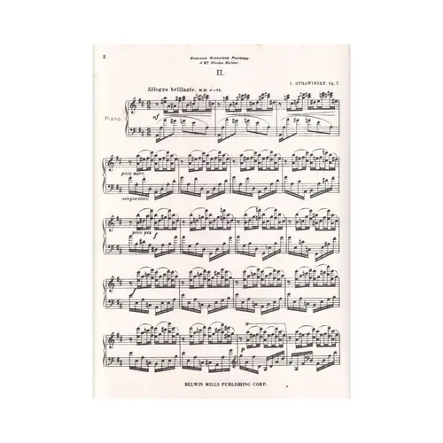 Etude for piano op. 7 n.2