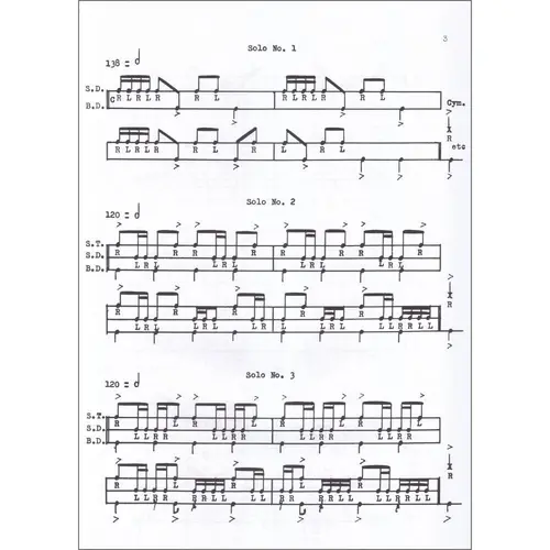 Drum Solos And Fill-Ins For The Progressive Drummer Book 1