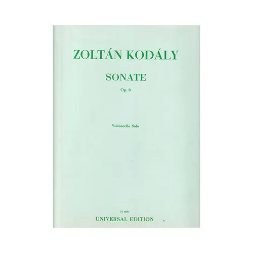 Sonate Fur Violoncello Solo Op.8 (1915)