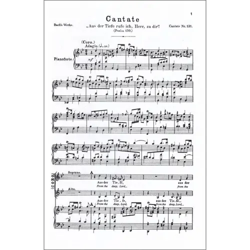 Cantata Bwv 131 - Aus Der Tiefe Rufe Ich, Herr, Zu Dir