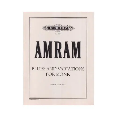 Blues And Variations For Monk