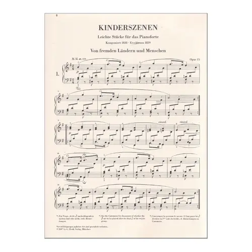 Kinderszenen - Op.15 / Album Fur Die Jugend - Op.68 - Urtext