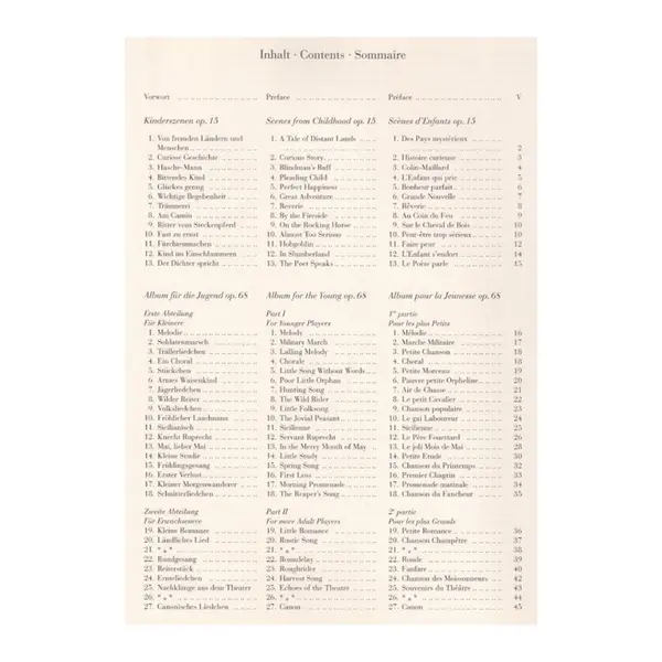 Kinderszenen - Op.15 / Album Fur Die Jugend - Op.68 - Urtext