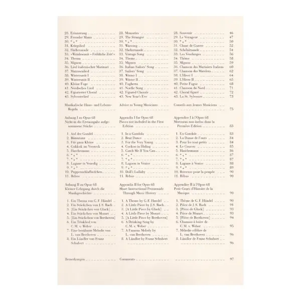 Kinderszenen - Op.15 / Album Fur Die Jugend - Op.68 - Urtext