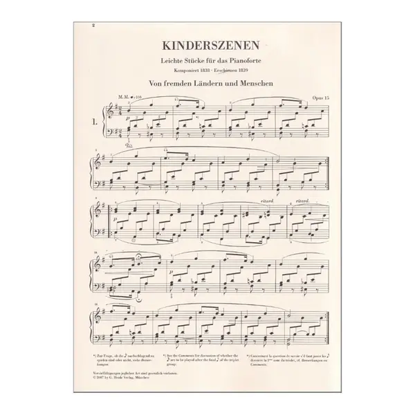 Kinderszenen - Op.15 / Album Fur Die Jugend - Op.68 - Urtext