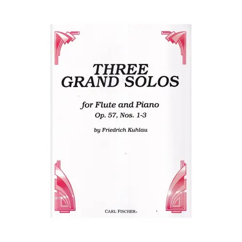 Three Grand Solos For Flute - Op.57 Nos.1-3