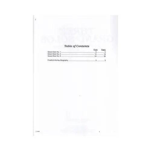Three Grand Solos For Flute - Op.57 Nos.1-3