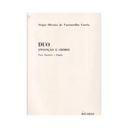 Duo ( Invenção e choro ) para clarinete a fagote